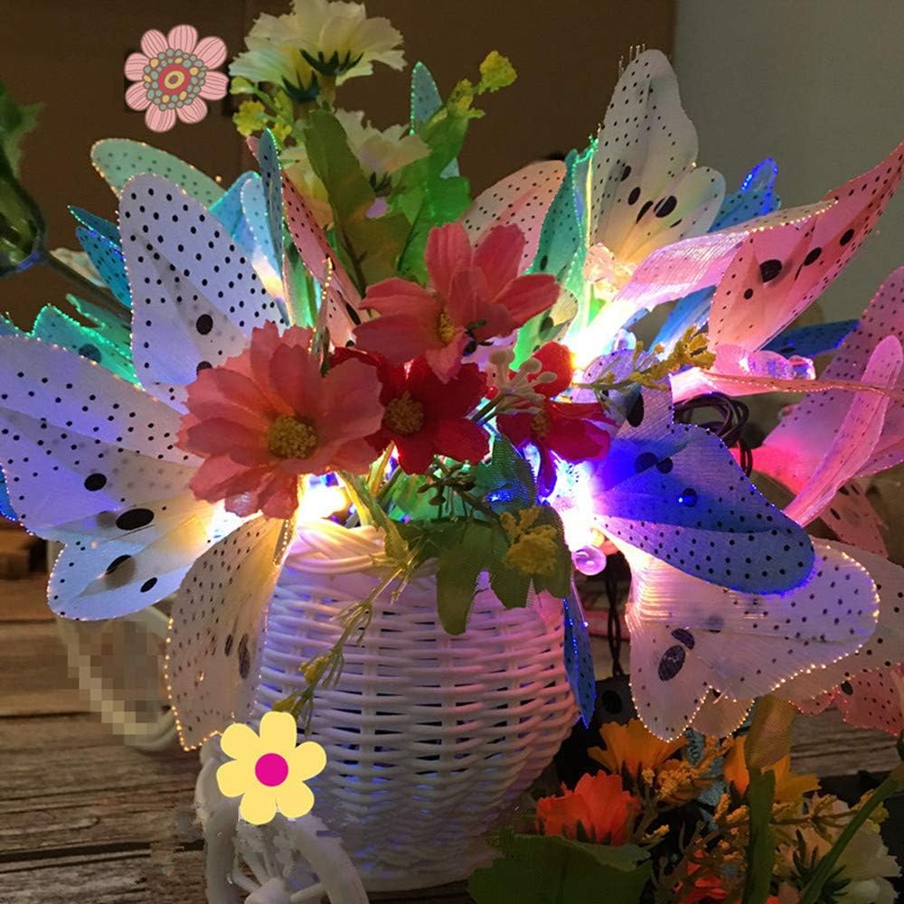 Sunboia Butterfly Solar String Lights,20 LED Waterpoof Solar Butterfly Lights Garden Decorative Lights for Bedroom Patio Tree Lawn Christmas - Image 5