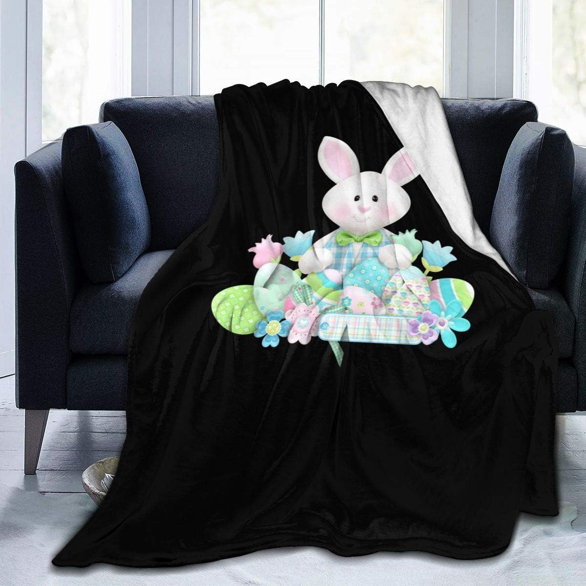 Easter Rabbit EggLightweight Blanket Soft Cozy Bed Warm Blanket All