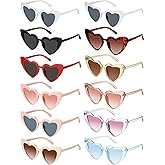 Flutesan 12 Pack Bachelorette Sunglasses Bride Bridesmaid Heart Shaped Sunglasses Women Eyeglasses for Party