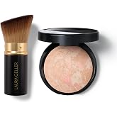 LAURA GELLER Baked Balance-n-Brighten Foundation with Kabuki Brush, Porcelain