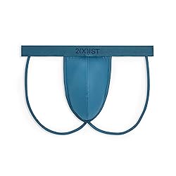 2(X)IST Men's Sliq Jock Strap Blue Steel
