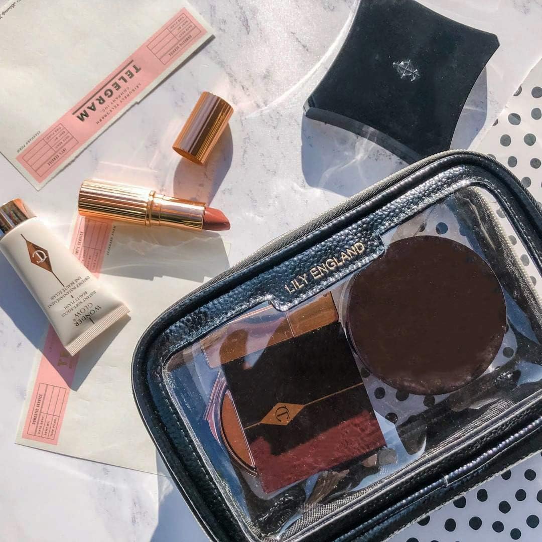 Clear Travel Makeup Bag Organiser – Small Cosmetic Case Portable