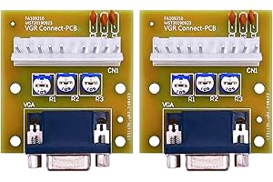 Mucalam 2X CGA to VGA or VGA to CGA Adapter CGA/VGA VGA/CGA Monitor Converter Video Converter Board Monitor