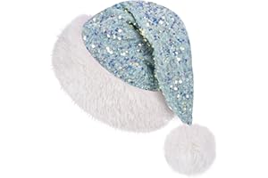 BHD BEAUTY Christmas Santa Hat Xmas Holiday Hat Adults Unisex Comfort Faux Fur for Christmas Party Supplies