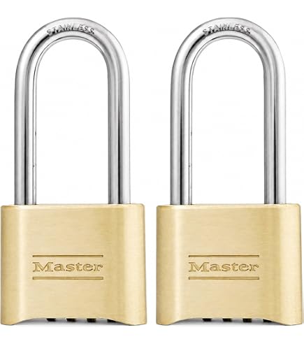 Master Lock 176-P416 Brass Combination Padlock (Keys sold