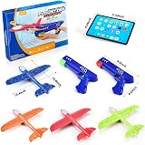 Winstico 4 Pack LED Foam Airplane Launcher Toy for Kids 4-12 view 6