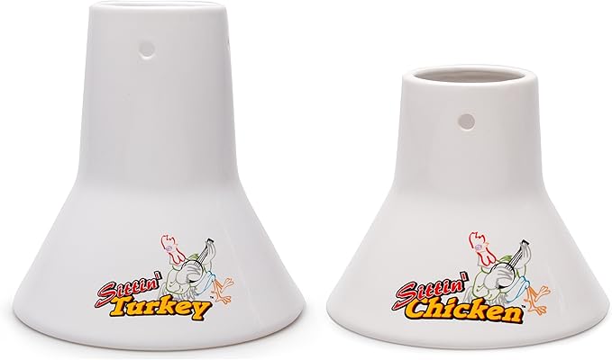 Ceramic Steamer Beer Can Roasters Combo Pack