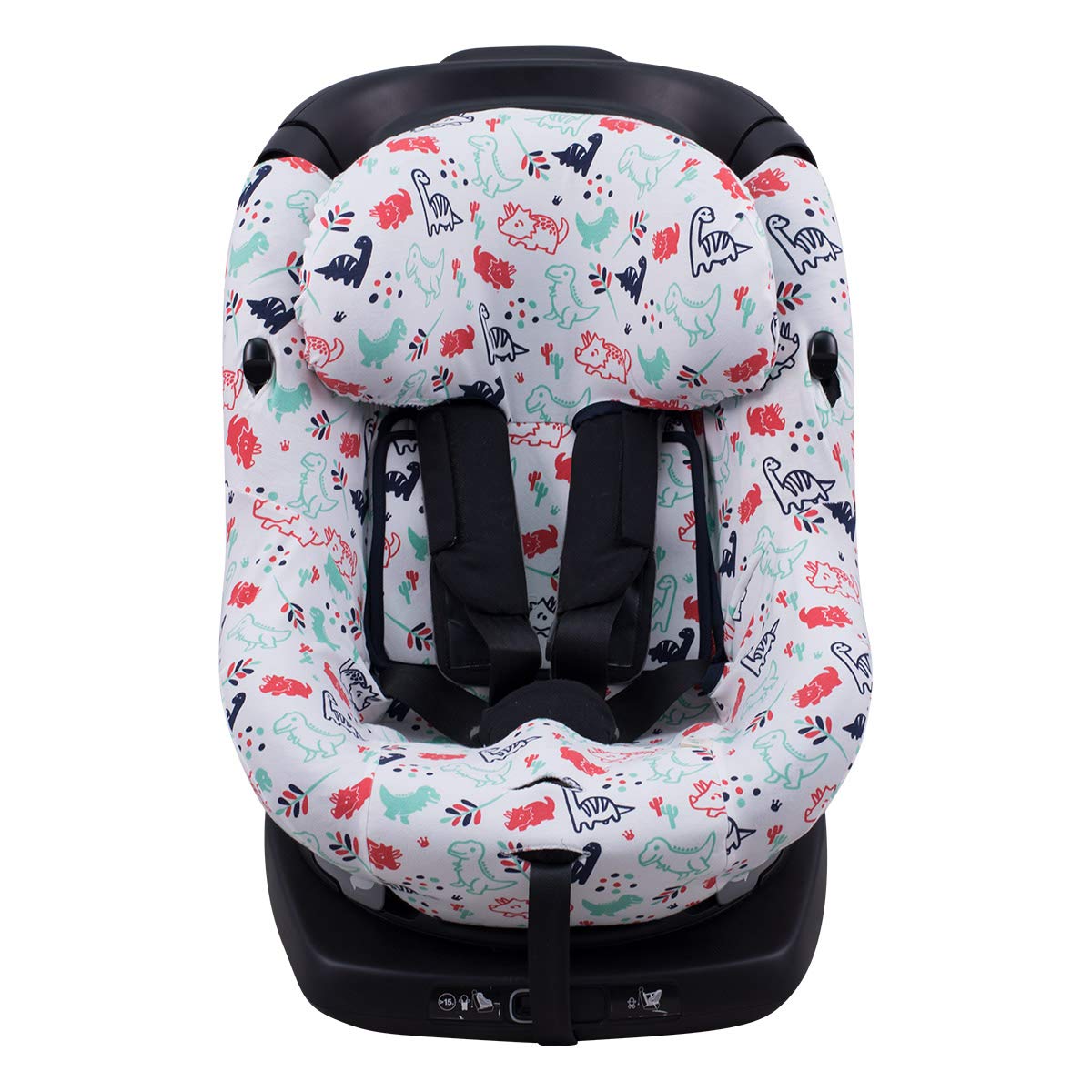 JYOKO KIDS Baby car seat Cover liner made cotton compatible with Bébé Confort AxissFix (Dino Party)