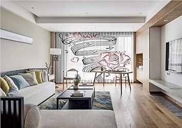 Amazon Com Sheer Voile Curtains Tattoo Decor Pencil Drawing