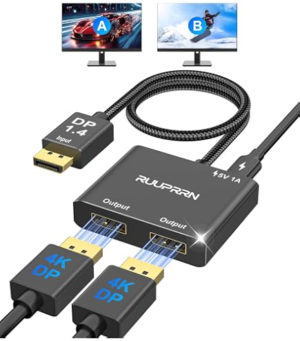 Amazon.com: Monoprice 2-Port DisplayPort 1.2 to HDMI Multi-Stream