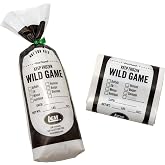 LEM Products 1 lb Wild Game Bags, Polyethylene, White and Black, 100 Count | Protects Meat and Wild Game from Freezer Burn, Helps Preserve Food Freshness, Bottom Gusset for Added Burst Protection
