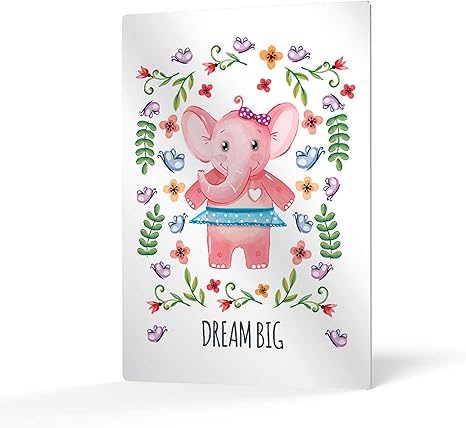 pink elephant nursery decor