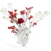 Seletti Love in Bloom Heart Vase, White