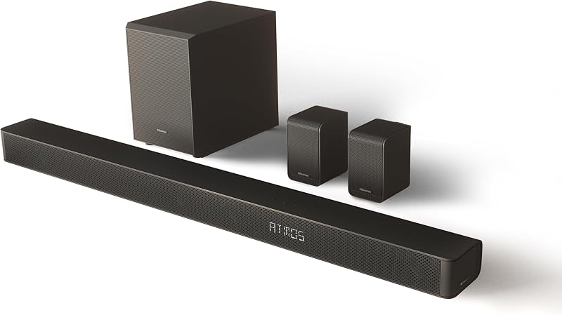 Hisense AX5100G 5.1 Channel Dolby Atmos Soundbar with Wireless Subwoofer