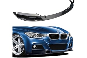 AOKAILI 2PCS Carbon Fiber Front Bumper Lip Splitter for 2012-2018 F30 F35 Base 3 Series,(M-Tech/M-Sport Bumper Only)