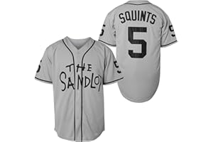 The Sandlot Benny 'The Jet' Rodriguez Michael Squints Alan Yeah-Yeah Bel Air 3D Print Fashion Movie Baseball Jerseys (5 Squin