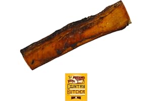 THE COUNTRY BUTCHER ALL AMERICAN DOG CHEWS The Country Butcher 10" Meaty Beef Rib Dog Bones, Made in USA, Natural Dog Chews for Light to Moderate Chewers & Medium to Large Size Dogs, 4 Count