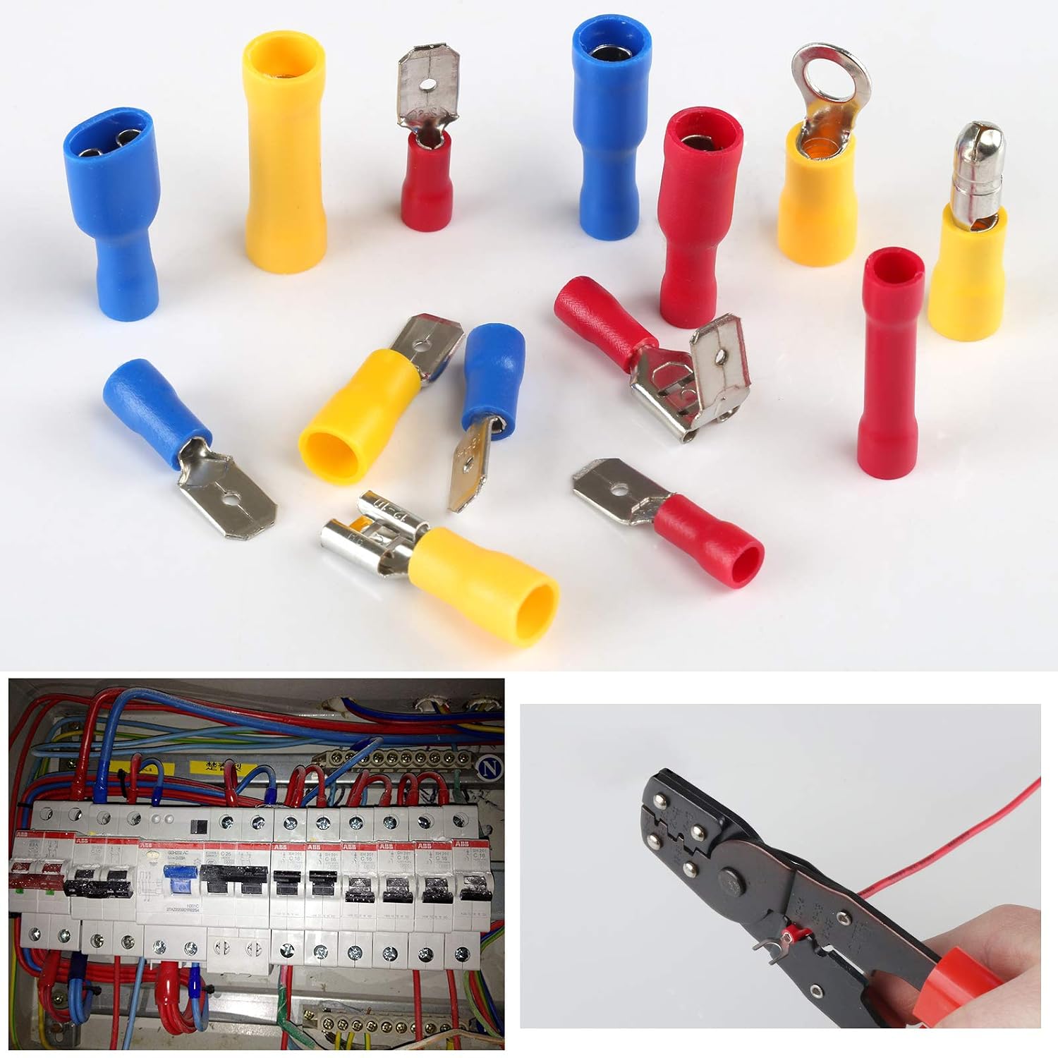 Electrical Crimp Terminals Kit LIHAO 480PCS Insulated Wiring Terminals ...