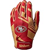 Wilson NFL Stretch Fit Football Gloves – Youth and Adult Sizes