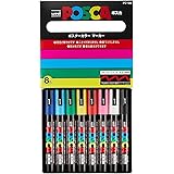 Mitsubishi Pencil Water-based Pen-Poska Medium letter round core 8 colors PC5M8C Japan