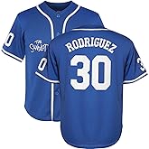 Youth Baseball Jersey 30 Stitched The Sandlot Benny The Jet Rodriguez Movie Boy's Baseball Jersey Gift for Kids
