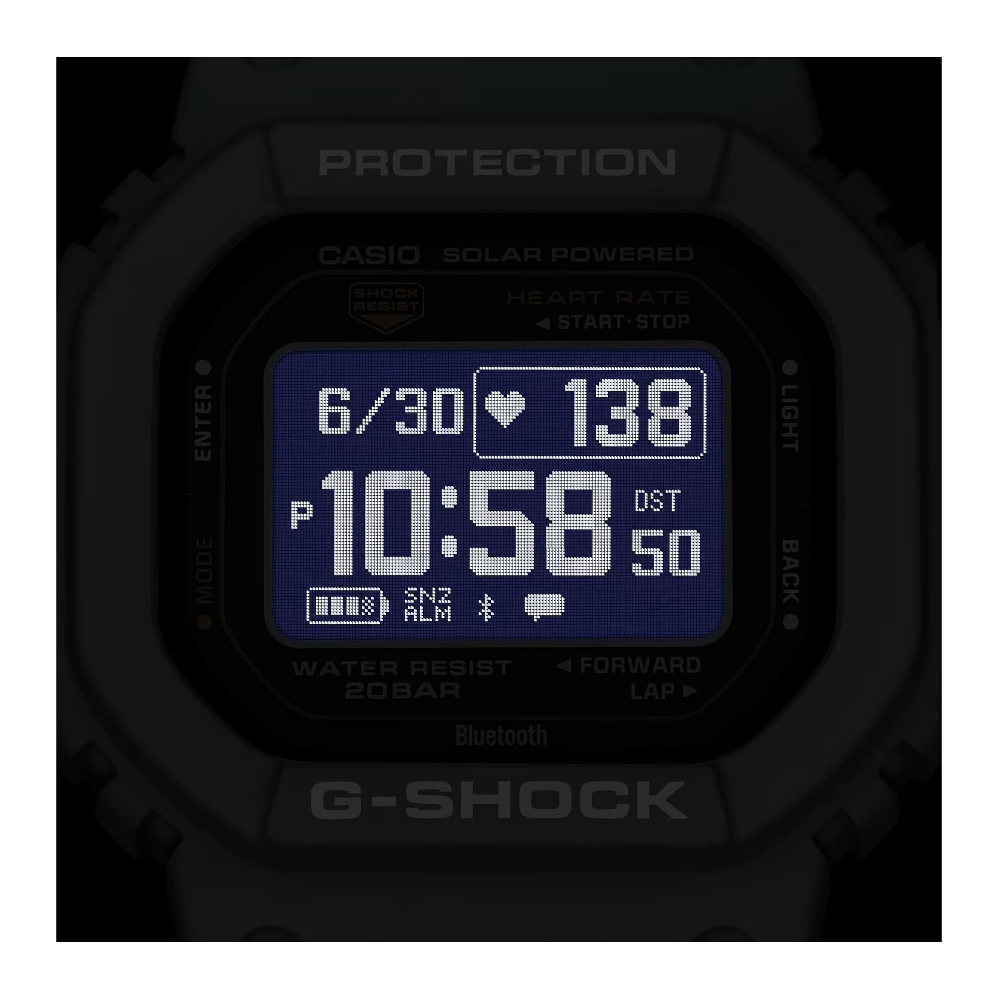 Casio Men's G-Shock Move DW-H5600 Series, Multisport (Run, Walking, Gym Workout), Heart Rate Watch