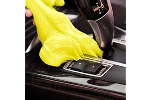 PULIDIKI Car Cleaning Gel Detailing Kit Car Cleaning Putty Gel Reusable Car Cleaning Tools Car Slime for Cleaning Car Interior Cleaner Car Cleaning Supplies Car Accessories for Men Women Yellow