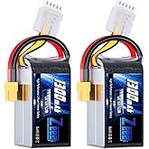 Zeee 4S 1300mAh Lipo Battery 14.8V 120C Graphene Battery with XT60 Plug for FPV Racing Drone Quadcopter Helicopter Airplane R