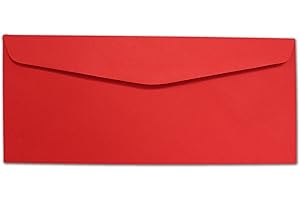 DESKTOP PUBLISHING SUPPLIES, INC. Red #10 Envelopes - 100 Envelopes - Desktop Publishing Supplies™ Brand Envelopes