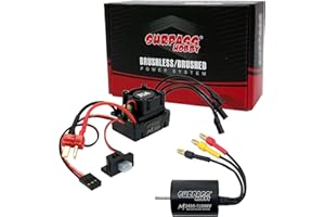 Maklavel 2430 7200KV Brushless Motor with 35A ESC Combo, Surpass Hobby Waterproof Sensorless Motor and Electric Speed Controller Set for Traxxas 1/18 1/16 1/14 RC Car Trucks