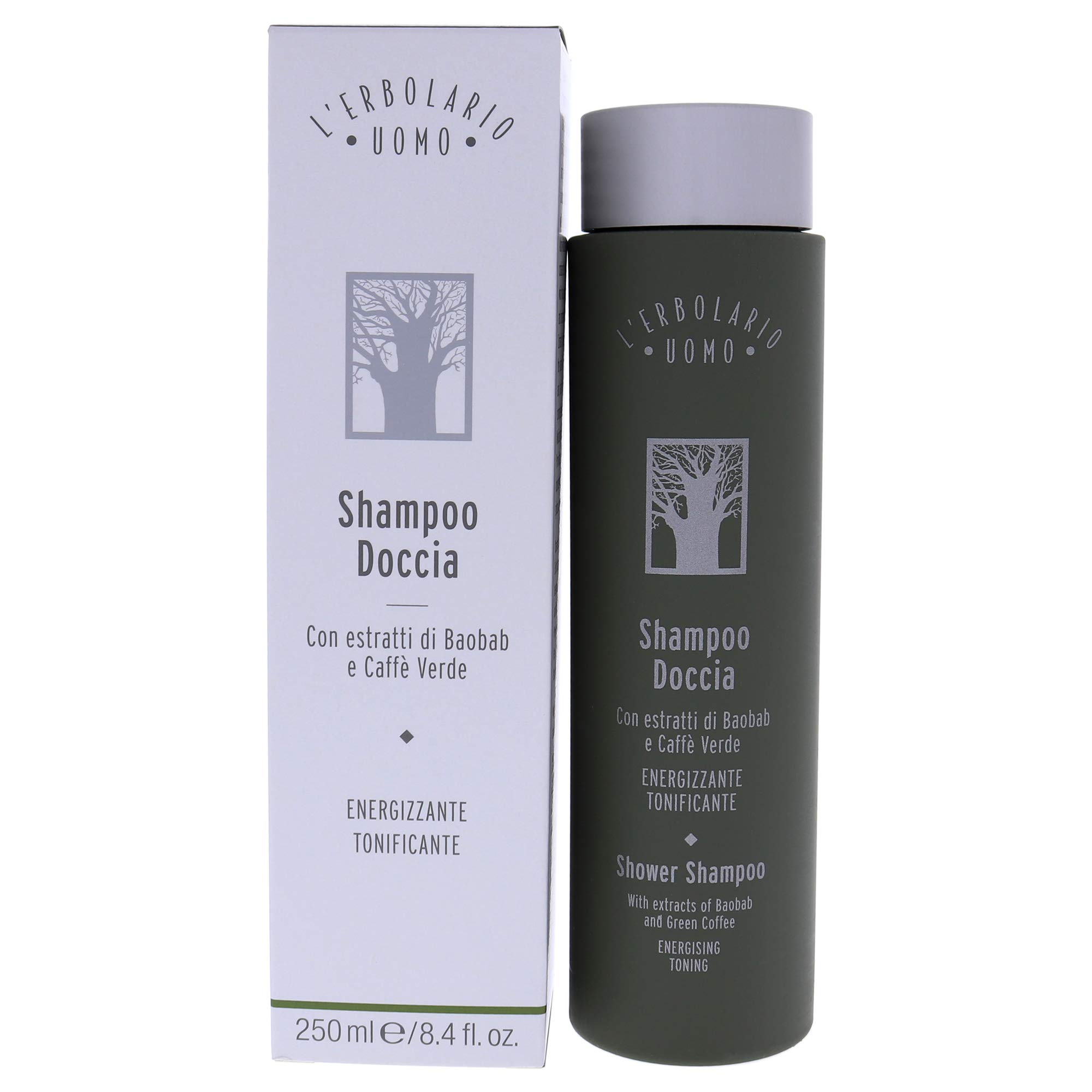 LErbolario Uomo Shower Shampoo For Unisex 8.4 oz Shampoo