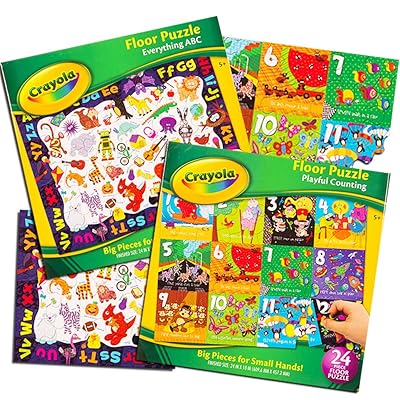 低コスト Crayola Abc Numbers Giant Floor Puzzle Set For Kids