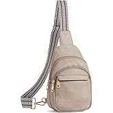 BOSTANTEN Small Sling Bag for Women Leather Crossbody Bags Fanny Pack Chest Bag for Travel