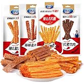 4 Packs Latiao Spicy Strips,Latio Spicy Gluten Classic Chinese Snacks,Vegan,Low Sugar and Low Calories,辣条,La Tiao