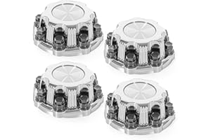 ANATIA (Set of 4) Chrome Wheel 8 Lug Chevy Center Caps Compatible with Select 16 Inch Van & Truck Rim Wheels - Replacement 15039489, 15039488, 9597169, 9597170 Rim Hub Cover