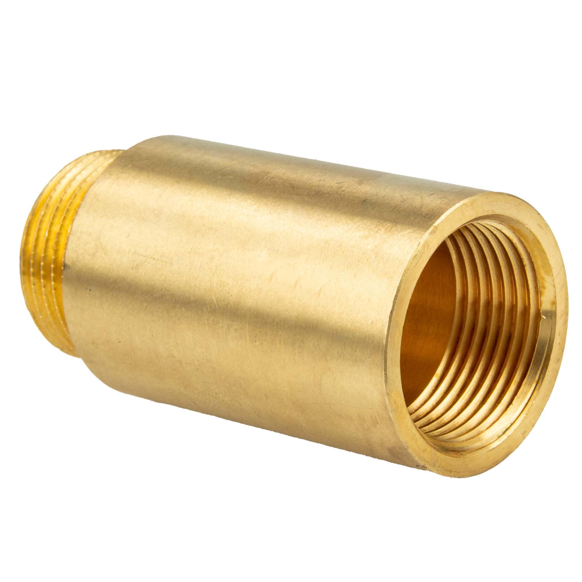 tecuro Tap Extension 1/2 Inch x 65 mm – According to Drinking Water Regulation 50930-6, DIN 3523, Brass CW 617 N Blank