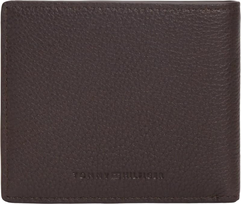 Cartera Hombre Central Mini de Piel, Marrón (Coffee Bean), Talla Única