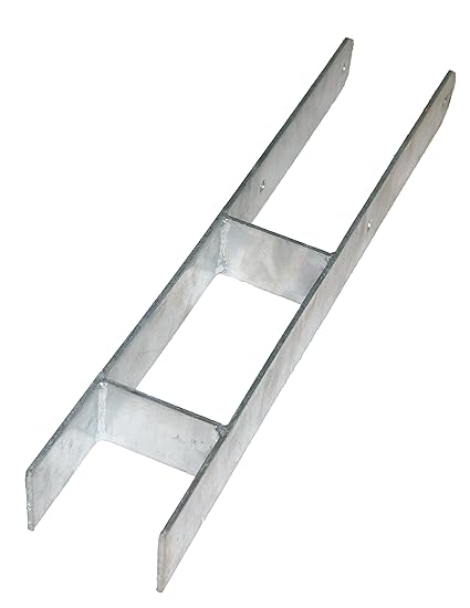Pfostenträger H Anker H Träger für Pfosten 10x10 cm Carport Zaunträger 101 mm DD