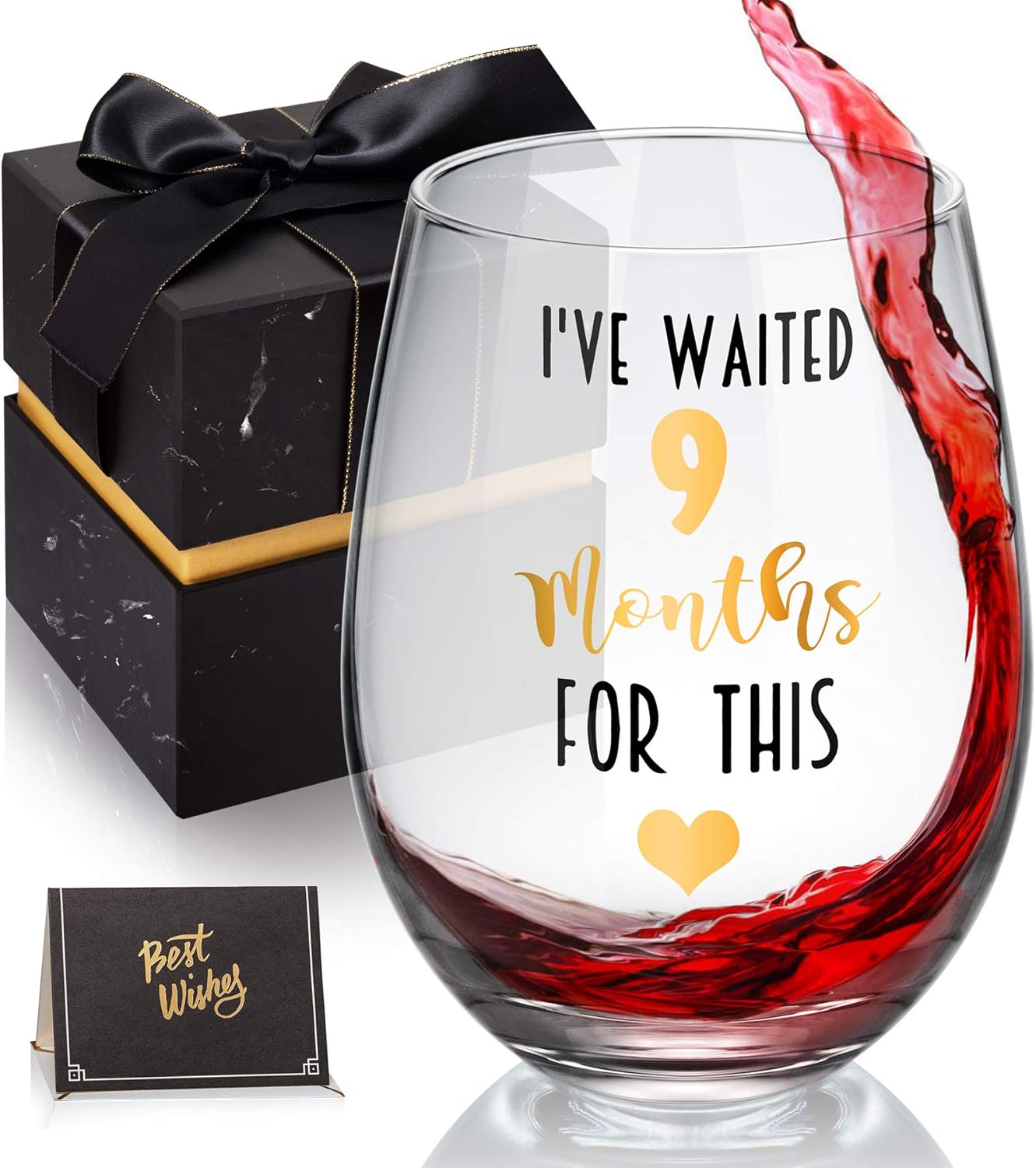Coworkers coworker collegues stemless Amazon.com | I've Waited 9 Months For This! Funny New Mom Stemless Wine Glass for Expectant Moms
