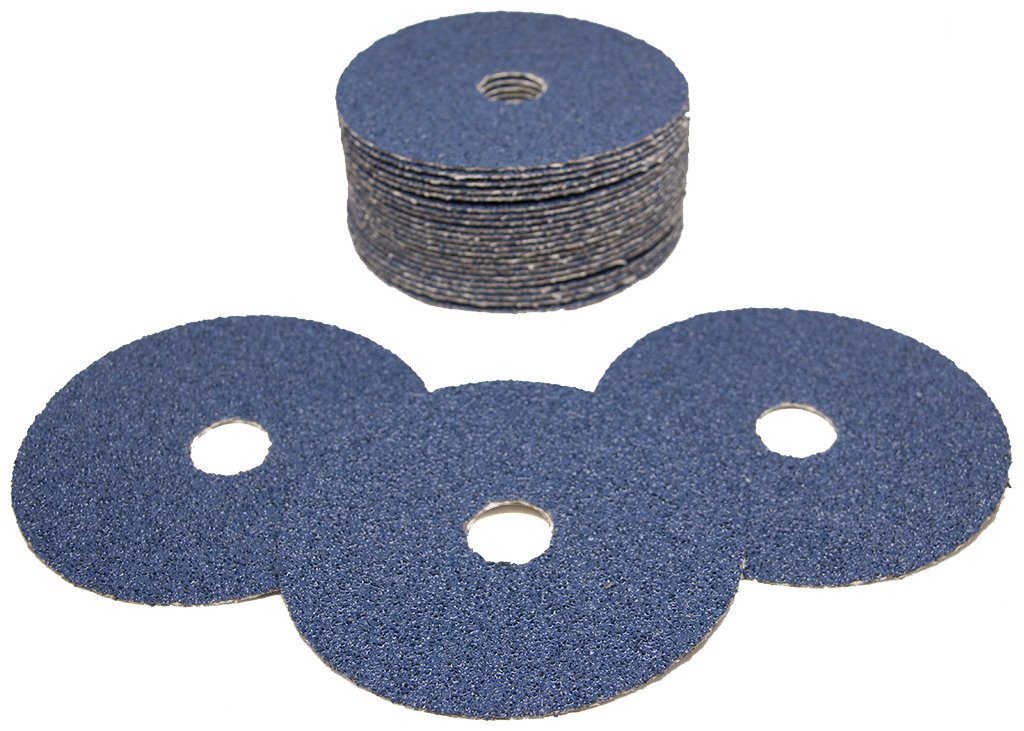 5 x 7/8 36 Grit Zirconia Resin Fiber Sanding Grinding Discs 25 Pack