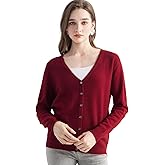 Chanyarn Women's 100% Pure Cashmere Cardigan V-Neck Long Sleeve 2025 Fall Winter Warm Soft Knit Cardigan Sweater