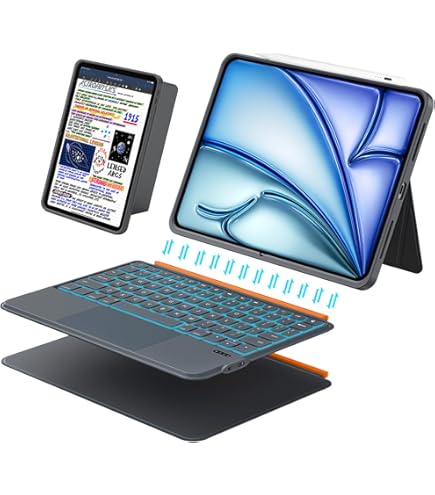 Amazon.com: Magnetic Detachable Wireless Keyboard & Mouse Combo