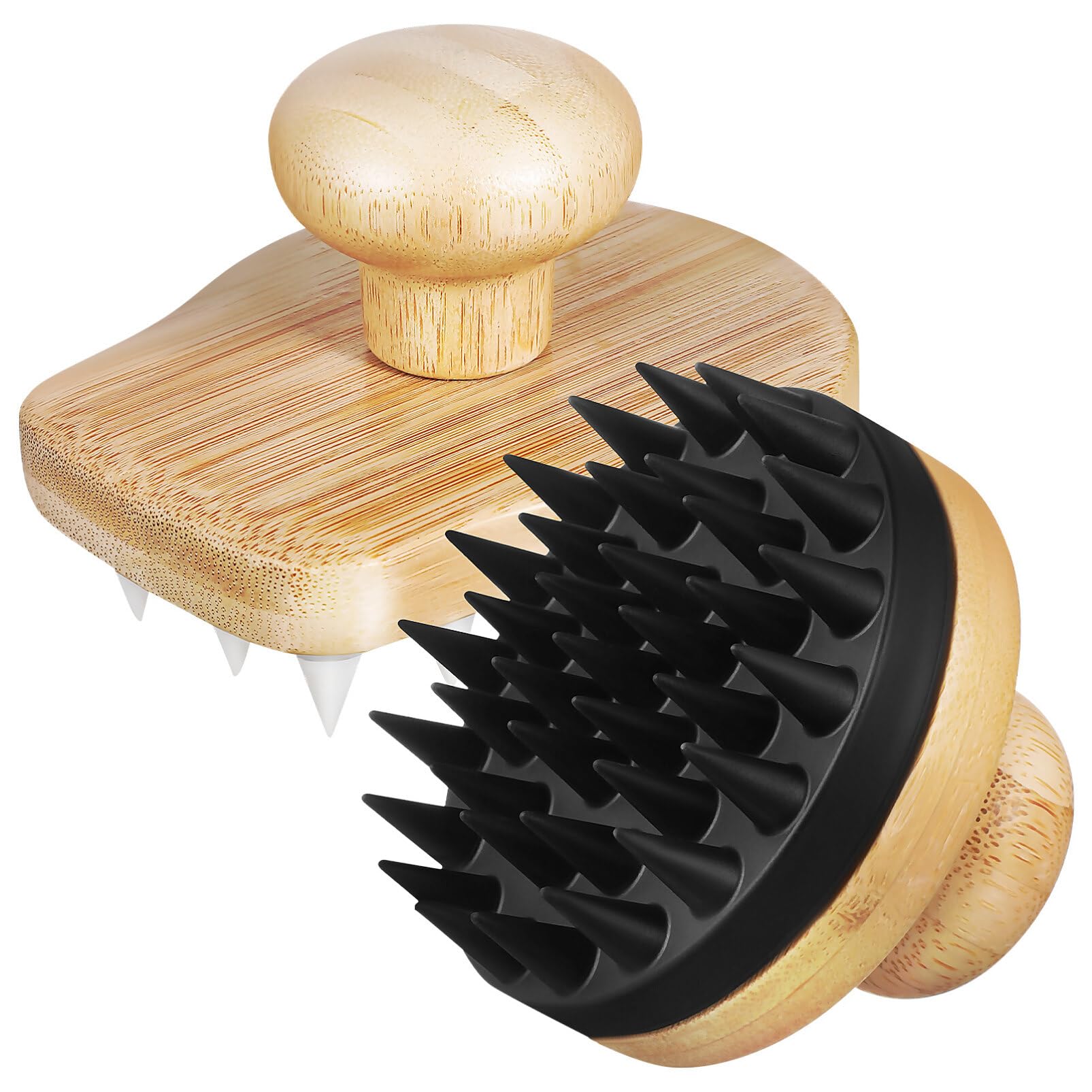 2 pcs Shampoo Scalp Massagers Hair Scrubber Scalp Brush Hair Washing Dandruff Removal Hair Growth Scalp Care Shower Hair Exfoliator