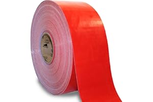 LiteMark Smooth Floor Marking Tape, EC-700 Heavy Duty Thick, Easy to Keep Clean, Warehouse, Red (4 Inches by 36 Feet)