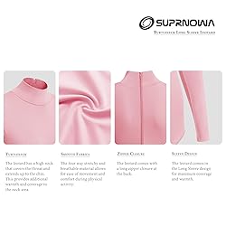 SUPRNOWA Women's Long Sleeve Turtleneck Top
