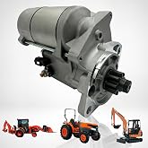 Starter Motor for Kubota Tractor Diesel Engine - 12V 9T 2.0KW Compatible with D1703 D1803 V2203 V2403 L3430 L4740 L5030 KX121-3 MX4700 MX5000 Models, OEM 17123-63016 17123-63013 18004N 15425-63010