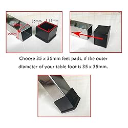 Antrader 1-3/8" x 1-3/8" Square Shaped Furniture