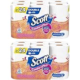 Scott ComfortPlus Toilet Paper, 12 Double Rolls, Bath Tissue (2 Pack)