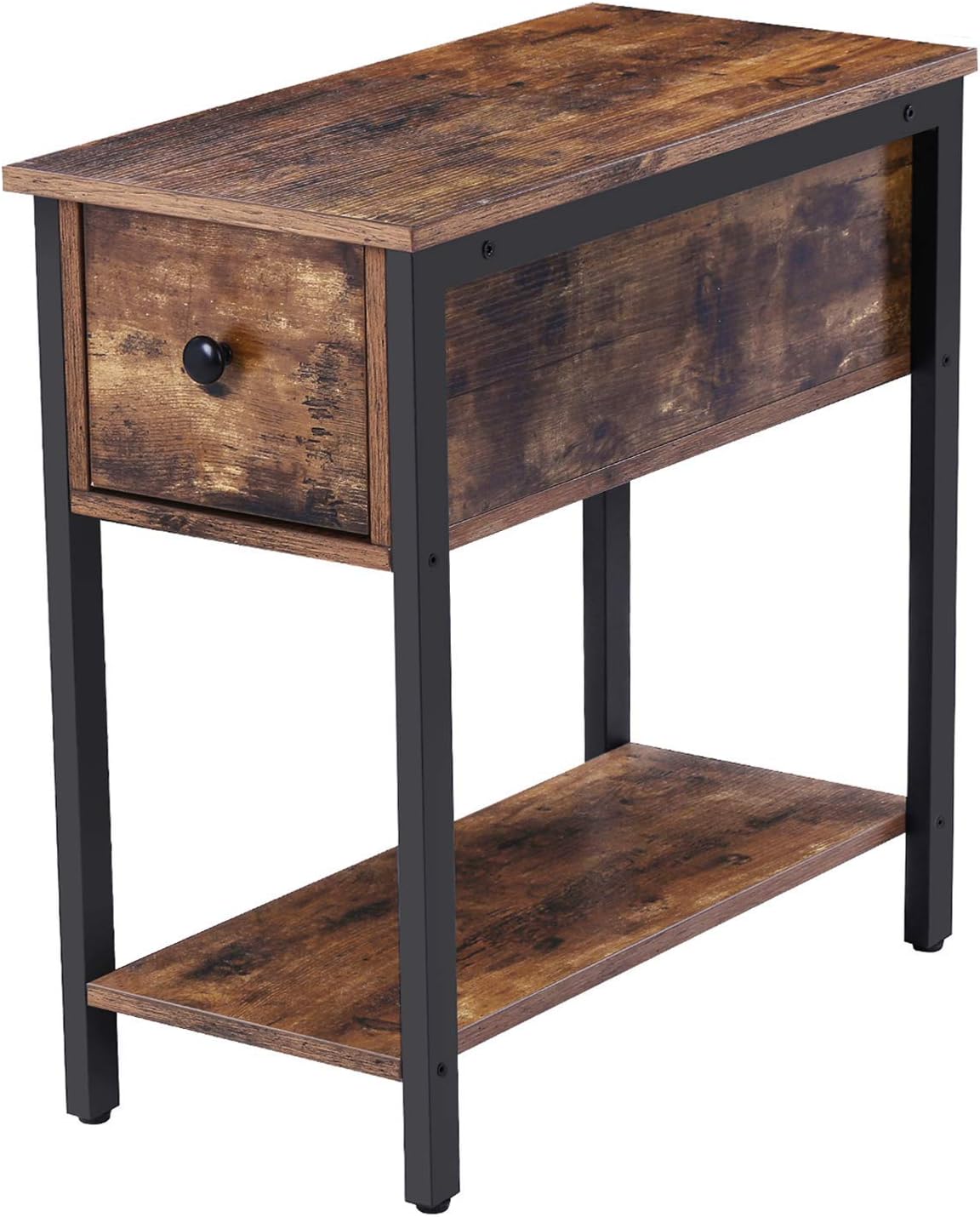 Amazon Com Hoobro Side Table 2 Tier Nightstand With Drawer