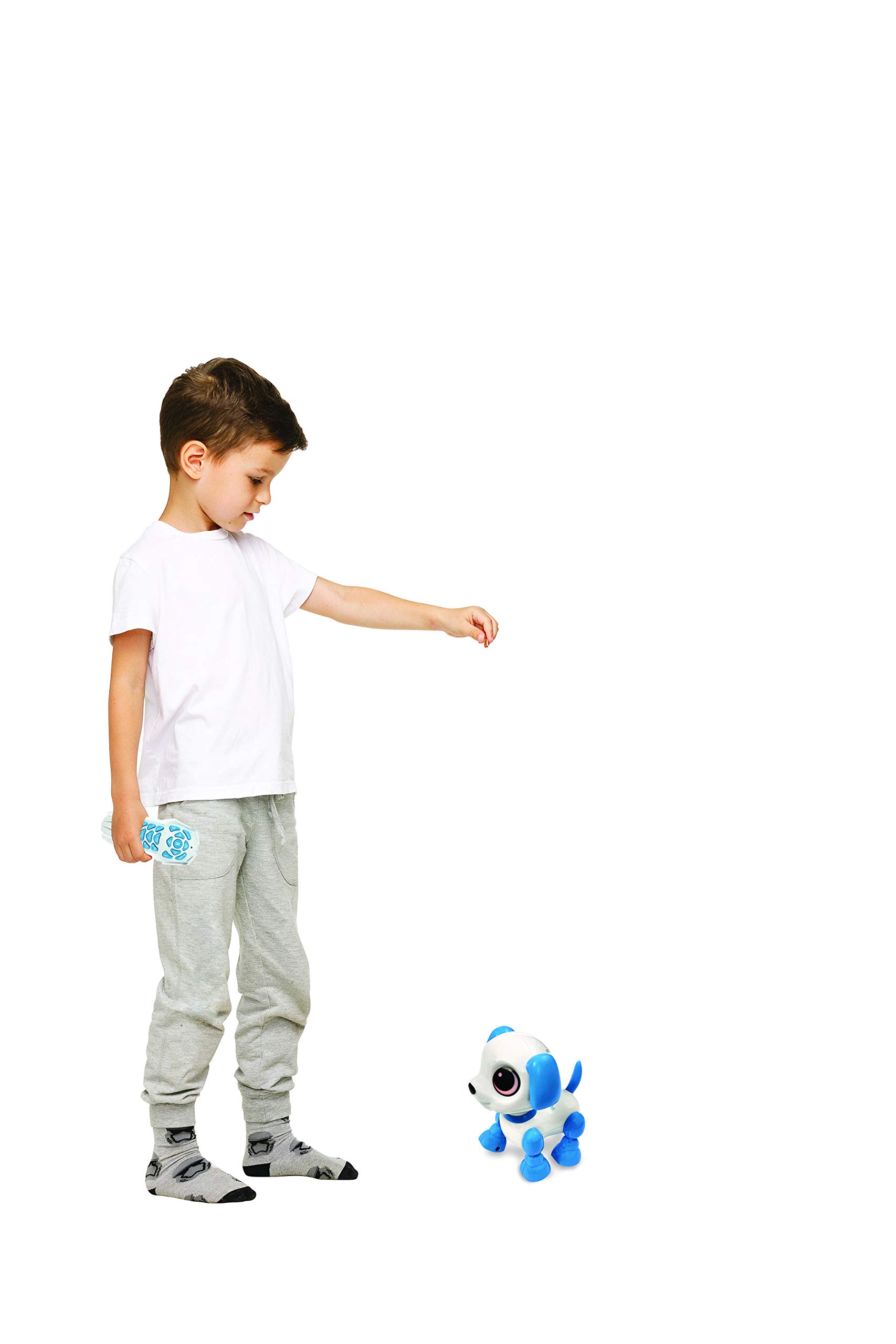 LEXiBOOK Power Puppy - Mini - My Little Robot Dog - Robot Dog with Sounds, Music, Light Effects, Voice Repeat and Sound Reaction, Toy for Boys and Girls - ROB02DOG